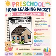 PRESCHOOL HOME LEARNING PACKET  3 WEEKS OF LEARNING