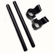 41mm Clip on Handlebars 1" Riser fit 41mm Fork Tube 7/8" Motorcycle bars, 41 mm Clip ons Handlebar C