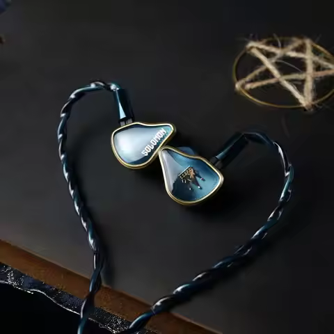 BGVP Solomon IEMS 9 Drivers EST BCD IEM Headphone Hybrid Monitors Bone Conduction In-ear 4.4mm Plug 