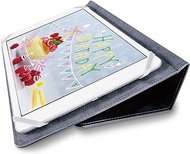 Elecom TB-10SPG2LBK Universal Tablet Case Cover, Folio Case, Soft Leather, 2 Angle Pen Holder, 8.5-11.5 Inches, Black