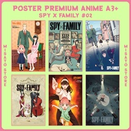 Premium Full HD Poster Anime A3+ : Spy x Family [Episode 02] - Anya, Yor, Loid, Bond Forger