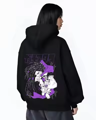 Gachiakuta Rudo Hoodie Rebel Fighter Anime Manga Back Print Hoodies Women Men Oversized Autunm Winte