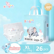 Xiiliibaby Baby Diaper Pants L to 8XL 9kg-35kg+ Extra Wide Leak-Proof Dry for Chubby Babies