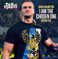 [美國瘋潮]正版WWE Drew McIntyre The Chosen One Retro Tee 天選之人復刻款衣服