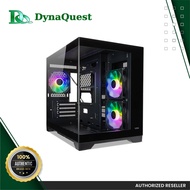 Tecware VXN EVO ( Black / White ) Dual Chamber MATX ARGB Case with 3x120mm