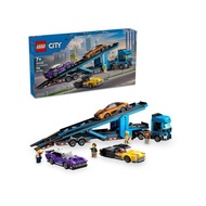 Home&brick LEGO 60408 汽車運輸車和跑車 City系列積木玩具 1個