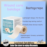 Thickened edge hydrogel absorbent exudate dressing roll, skin friendly acne patch, wet adhesive tape