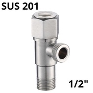 [BEST QUALITY] SUS 201 Stop Faucet Stainless Single Doff 1/2" Stop Faucet Shower Faucet Stainless St