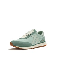 FitFlop RETRO-Q X PANTONE Suede Trainers - Frosty Green 9 (ADY-090)