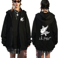 Rapper Lil Peep Jacket Zipper Hoody Fashion Zip Up Sweatshirt Oversized
