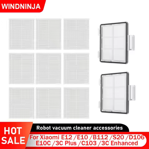 Replacement Primary Filter For Xiaomi E10 E12 S20 B112 C103 D106 E10C 3C Plus 3C Enhanced Washable H