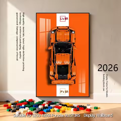 2026new Display Wallboard Suitable for LEGO 42056 Porsche 911 GT3 RS building block car model Wall M