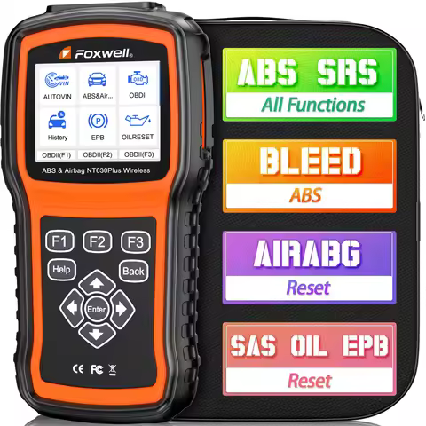 Foxwell NT630 Plus OBD2 Automotive Scanner Engine Check ABS SRS EPB OIL SAS Calibration Code Reader 