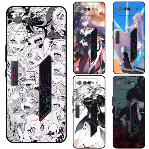 For ROG 6 Case For Asus ROG 6 Pro HD Painted TPU Slim Soft Silicone Back Cover For Asus ROG6 ROG Pho