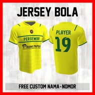 Football Jersey Perswar Waropen Club Shoulder Line Custom Shirt Name and Back Number - 92