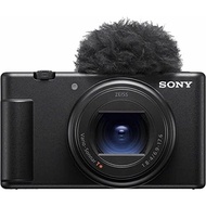 SONY VLOGCAM Compact Digital Camera ZV-1II Body with Windscreen, 18-50mm F1.8-4.0 Zoom Lens, Black (