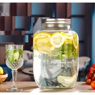 Glass Mason Jar Party Juice Dispenser Glass Drink Beverage Dispenser Cooling Bucket Coke Barrel Cont