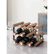 Red Wine Rack Small Storage Luxury Rack Shelf Rack Modern Wine Cabinet Red Grid Light Wine Rack Grid