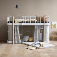 Solid Wood Bed Roof Bed Loft Full Height Combination Fixed Half 9w Children's Bed Lower Bunk High Lo