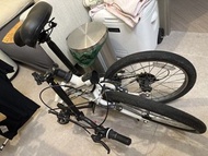 迪卡儂20寸白色摺疊單車