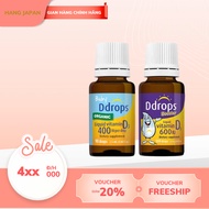 D3 Pure Organic Ddrops 400IU And D3 Ddrops 600IU liquid drops help your baby stay healthy and grow t