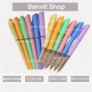 12pcs Box Youmei G-8023 Pastel Gel Pen 0.5mm Black Ink for Exam and Daily Writing Ballpen
