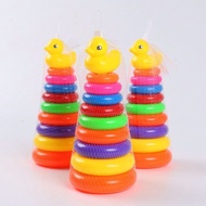 The little duck tower has 9 rings