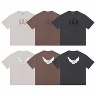 YEEZY x Gap x B家 侃爺三方聯名款和平鴿字母印花水洗圓領短袖T恤 Cotton Short Sleeve T-shirt 恤衫 棉t恤 男女同款 男裝 女裝 tee shirt 衛衣 X