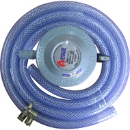AEROGAZ Low Pressure Regulator with PVC 1.5m Hose and Clip AZ-M182H(W) / AZ-M182H(O) / AZ-M182H(B)