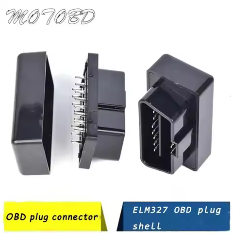 MINI OBDII 16pin Angle Connector 16 pin Obd2 Connector Obd 2 ELM 327 Wire Sockets Connector Plug Obd