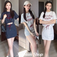 Ready Stock Immediate Shipping-XL Shop #8033 Sunshine Girly Feeling☀️Daily Fresh set Lace Printed Le