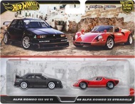 HOT WHEELS Alfa Romeo 155 V6 TI & '69 Alfa Romeo 33 Stradale (JBK95)