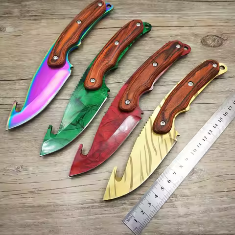 Dropship 5Cr15MoV Steel CS GO Gut Knifes Counter Strike Survival Fixed Blade Hunting Knives Camping 