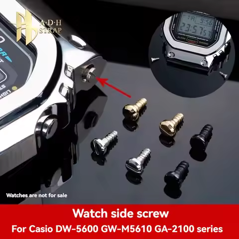 DW-5600 Watch Side Screws for Casio DW5600 GM-5600 GW-M5610 GW-B5600 GA-2100 GM2100 Series Strap Cas