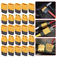 XT60H Connectors 30A/60A Peak 500V DC Low Resistance, Gold-Plated Copper PA Insulation for RC Models