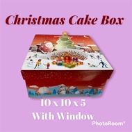 5pcs CHRISTMAS GIFT BOX CAKE BOX | CUPCAKE BOX 10x10x5, 6x9x3, 6x6x3