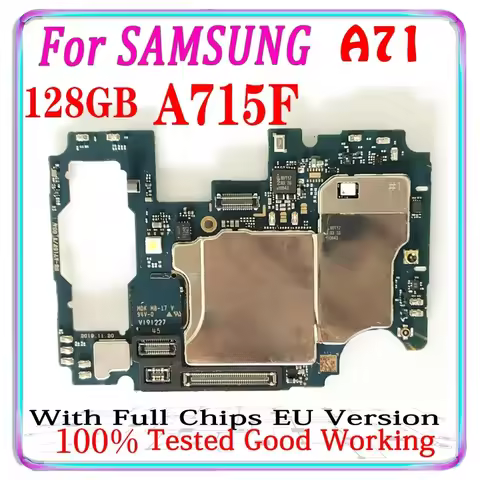 128GB Unlocked for Samsung Galaxy A71 A715F Motherboard Logic Main Circuit Board Plate Eu Version WI