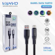 CABLE DATA NYLON TYPE C FAST CHARGING 67 WATT SUPERVOOC, TURBO CHARGE, FLASH CHARGE, SUPERFAST CHARG