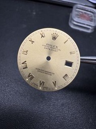 Rolex 勞力士 Datejust  原裝金凸羅馬字金色面盤 適合16013  16018 16233 16238 16203 16238 (3035, 3135 機芯)
