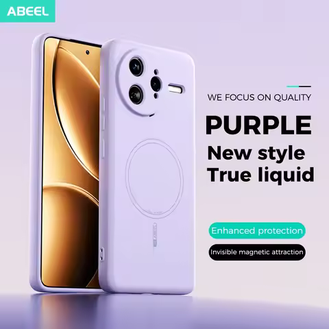 Magnetic Charging Liquid Silicone Phone Case For POCO F7 Ultra F7 Pro Redmi K80 Pro K80 Skin-friendl