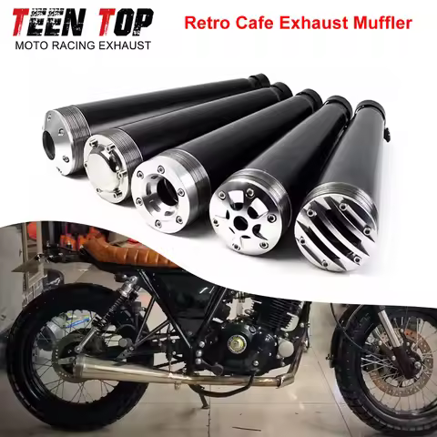 38mm 40mm 43mm 45mm Retro Cafe racer Motorcycle Exhaust Muffler Connection Pipe For CG125 GN125 cb40