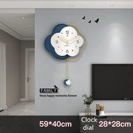 Minimalist Nordic Series Art Swing Wall Clock Hot Sale Home Living Room Simple and Fashion Mute Crea