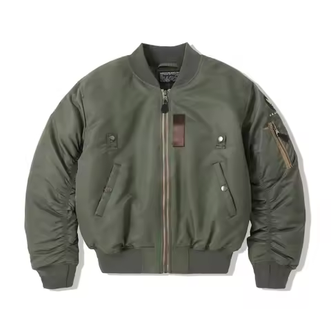 USAF William Gibson 2025 MA-1 Sage Green Winter Coat Pilot Nylon VTG Padded L2B Vintage JAPAN Bomber