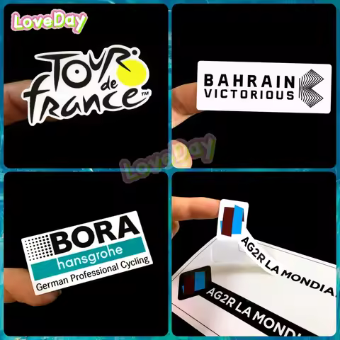 2pcs Tour De France Bicycle Sticker Road Bike Mountain Bike Sticker AG2R BORA Bahrain Victorious Tea