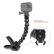 Gooseneck Adjustment Arm Neck Tripod Jaws Flexible Clamp Mount Holder Clip for GoPro Hero Action Cam