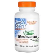 Doctor's Best Vegan Glucosamine Sulfate with GreenGrown Glucosamine 750 mg, 180 Veggie Caps