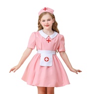 Halloween Children's Costume Pink Nurse Costume Doctor Nurse Costume Girls Performance Costume cospl