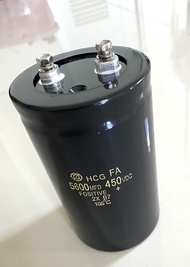 (แพ็ค1ตัว) C 5600UF 450V ทนร้อนสูง105C ขนาด75x130mm ค่า+-20% C5600UF450V C 5600UF450V คาปาซิเตอร์ แบ