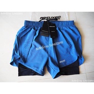 Running Pants Men's Sports Shorts 2 IN 1 (With Inner Lining) The Product Has A ARSUXEO 1 Label Flexible Material Dry.