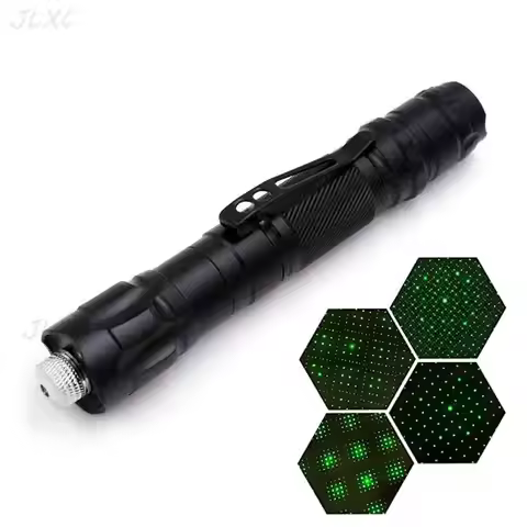 Green Red Laser Pointer Teaching Tool Pet Automatic Cat Toys Adjustable Laser Focus Lazer Pen Combin